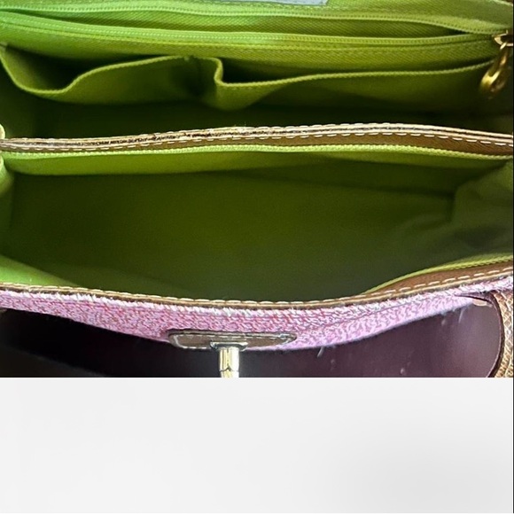 Like New Pink and Brown Squishee shoulder bag by Eric Javits, Small to Medium - Picture 6 of 9